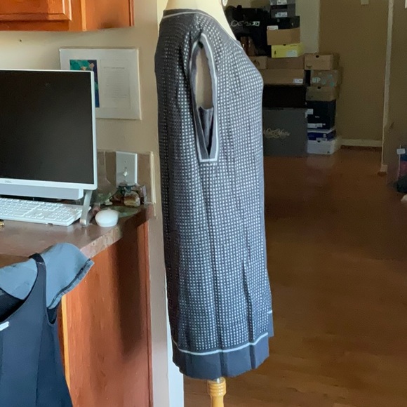 LACOSTE Granite/Brume Wool Blend Tunic Dress in Size 10, NWT - Picture 5 of 15